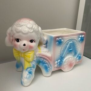Vintage Ceramic Lamb Planter